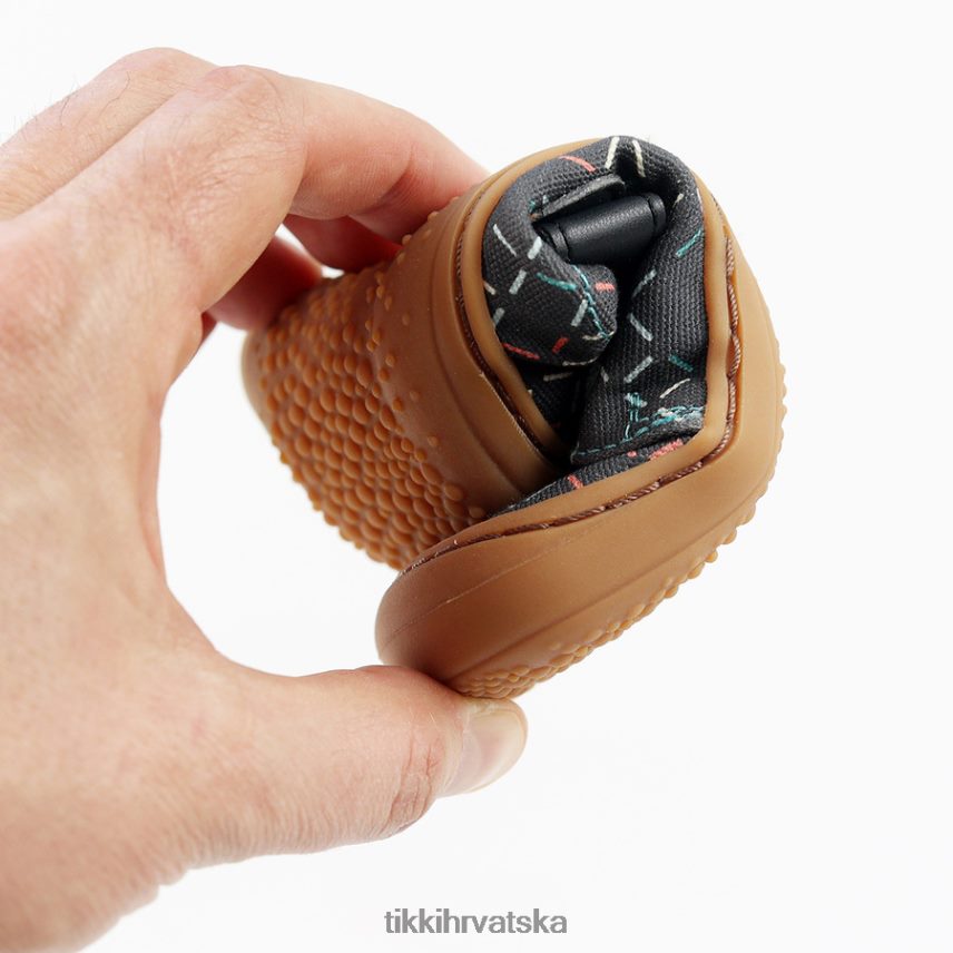 linije obuća X08DBR118 djeca Tikki veganske cipele harlekin