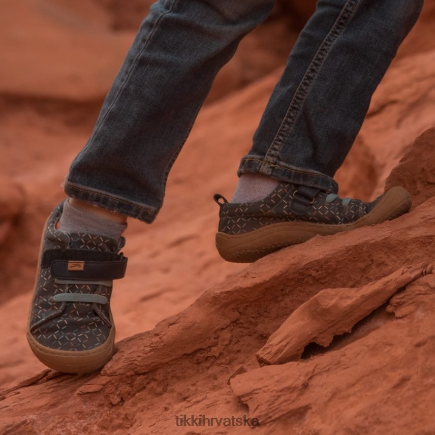 linije obuća X08DBR118 djeca Tikki veganske cipele harlekin