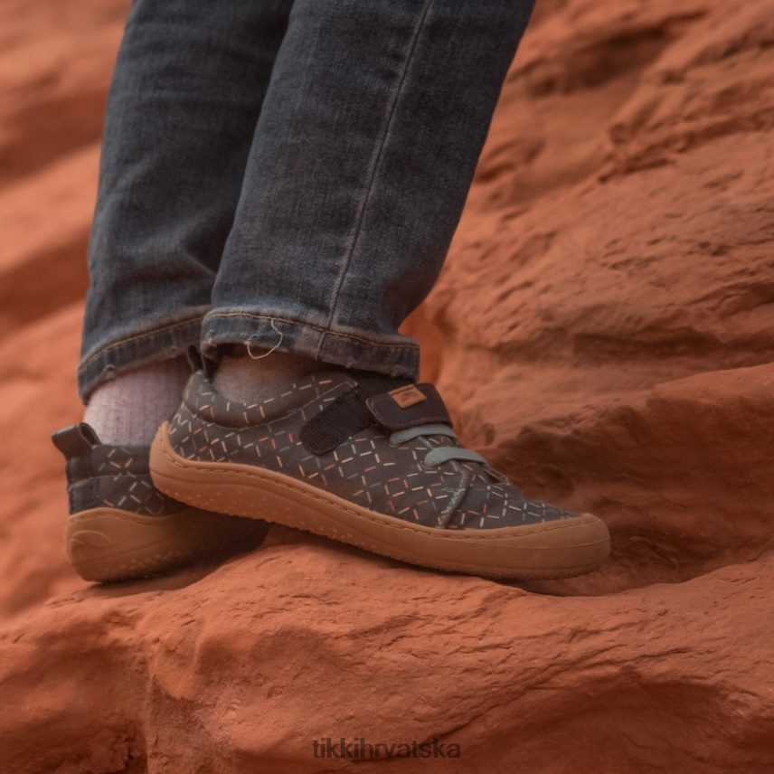 linije obuća X08DBR118 djeca Tikki veganske cipele harlekin