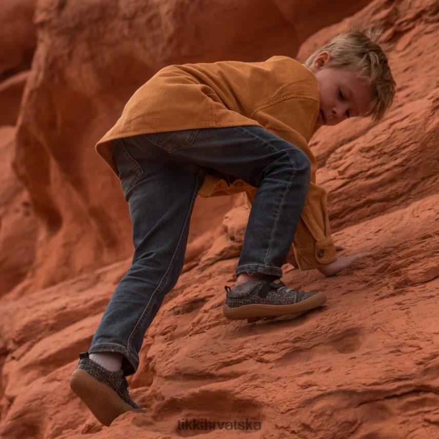 linije obuća X08DBR118 djeca Tikki veganske cipele harlekin